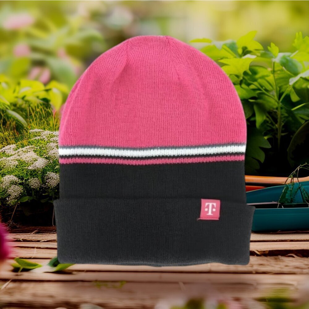 NEW!!! T-MOBILE REVERSIBLE UNISEX BEANIE - ONE SIZE - Picture 2 of 2